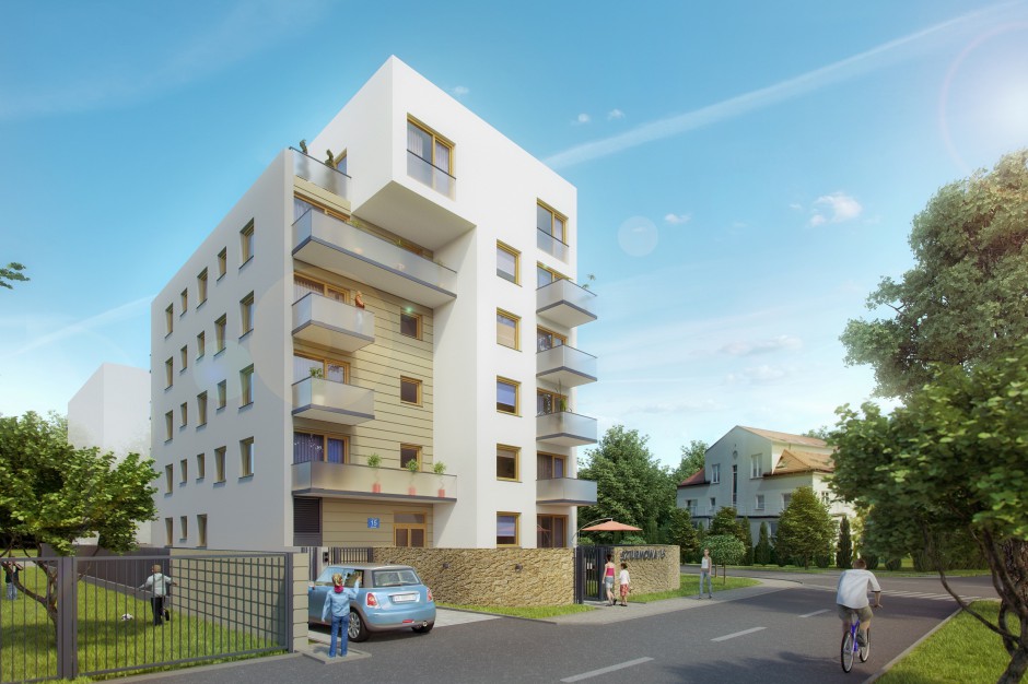 Omega Mokotów, inwestycja firmy Tynkbud1 Omega Mokotów pracuje nad wejściem