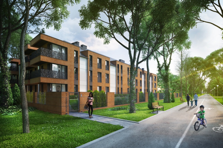 The Avenue, inwestycja i2 Development, widok z alejki Mieszkania premium i2 na ostatniej prostej