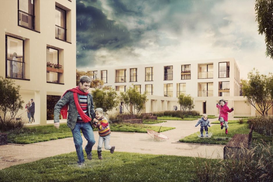 Ceny mieszkań o powierzchniach od 30 mkw. do 94 mkw. zaczynają się od 6 940 zł za mkw. Fot. Osiedle Gama Unidevelopment ruszył z budową Osiedla Gama