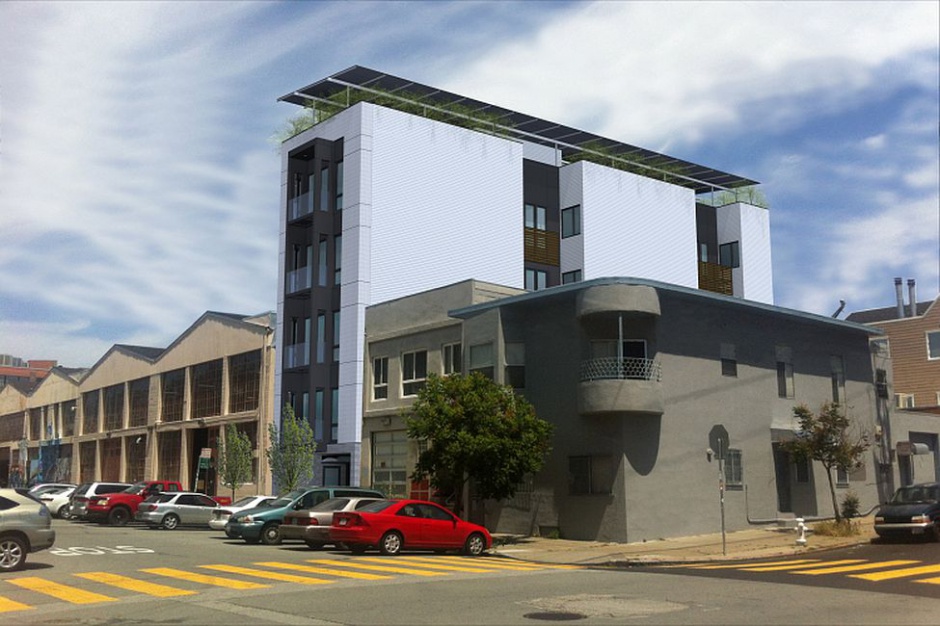 Tak będzie wyglądał pierwszy pasywny dom z mieszkaniami w San Francisco. Fot. Sol-Lux Alpha Building/Facebook Dom przyszłości powstaje w Kalifornii