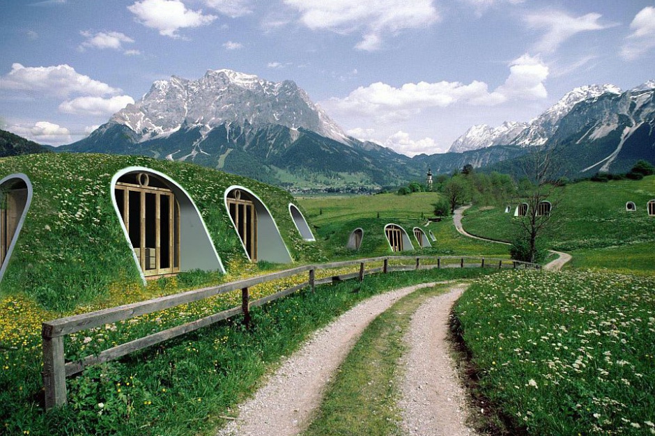 Magic Green Homes/Facebook/Youtube Chatka hobbita, czyli dom porośnięty ogrodem