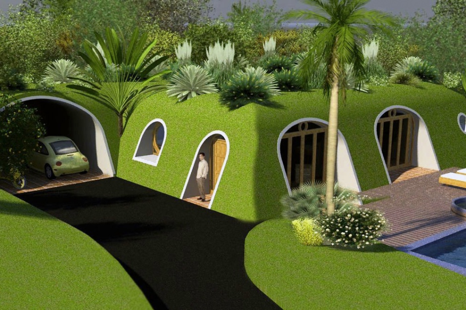 Magic Green Homes/Facebook/Youtube Chatka hobbita, czyli dom porośnięty ogrodem