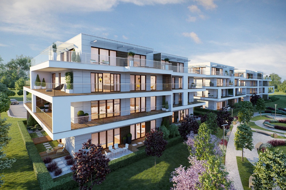 Park Avenue Apartments od ul. Czarodziejskiej. Fot. Echo Investment Kraków: Stare Dębniki przyciągają sektor premium