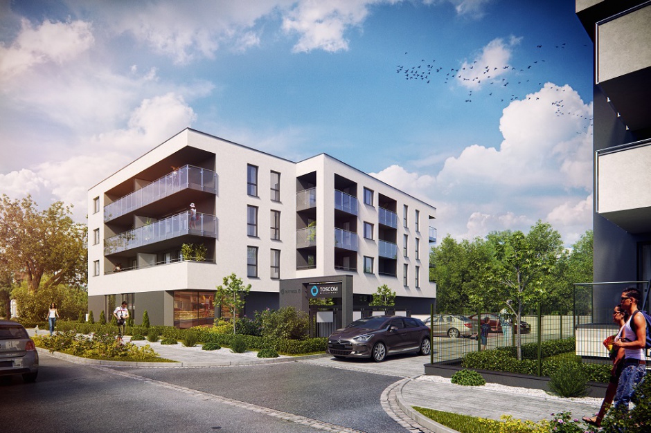 Mieszkania przy ul. Partynickiej 18. Fot. Toscom Development Toscom Development buduje apartamenty we Wrocławiu
