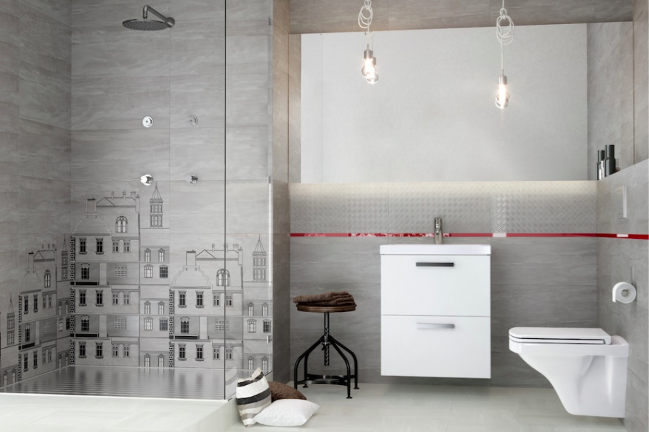 Aranżacja wnętrza łazienki, fot. Cersanit Trendy 2016: łazienka w modnym stylu