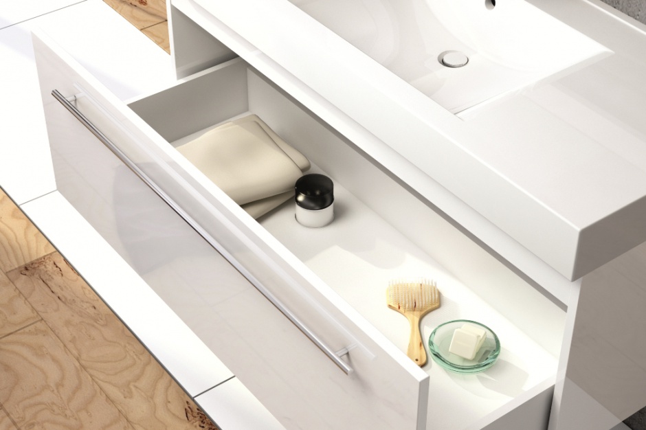 Fot. www.aquaform.com.pl Półki i pojemniczki - sposób na bałagan w łazience
