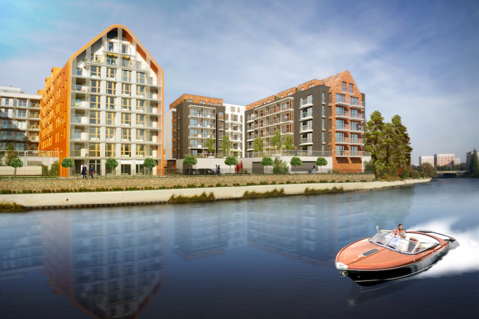 Aura Gdańsk, inwestycja Mill-Yon Gdańsk na Wyspie Spichrzów Rusza drugi etap budowy apartamentów Aura Gdańsk na Wyspie Spichrzów