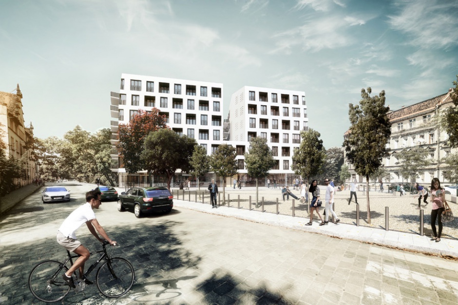Fot. Nacarat Wrocław zyska apartamentowiec z tarasami na dachu