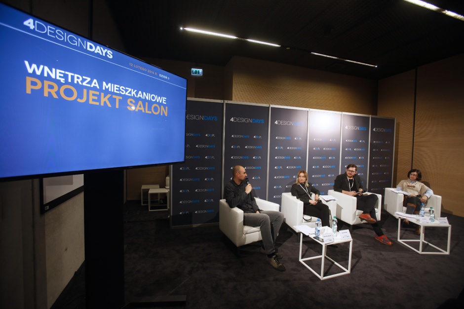 Panel dyskusyjny „Projekt: Salon" w czasie 4 Design Days Salon od projektanta. Wyobrażenia kontra rzeczywistość