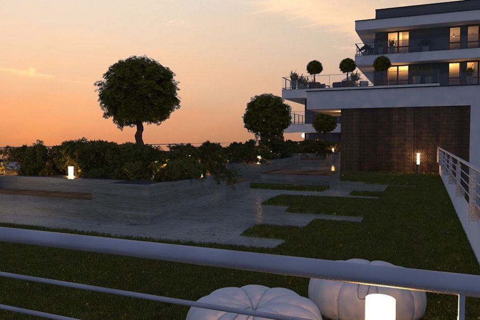 Apartamenty Ilumino. Fot. Mota-Engil Real Estate Management Apartamenty Ilumino z gotową elewacją i tarasem na dachu