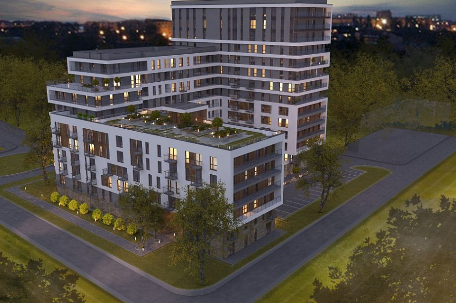 Apartamenty Ilumino. Fot. Mota-Engil Real Estate Management Apartamenty Ilumino z gotową elewacją i tarasem na dachu