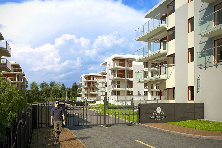 Słoneczne Tarasy. Fot. Racis Development Słoneczne Tarasy w Suwałkach co miesiąc zyskują kondygnację