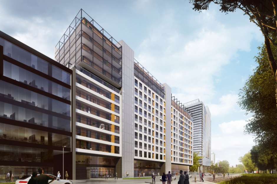 Grzybowska 85. Fot. Asbud Asbud wprowadza do sprzedaży komfortowe apartamenty na Woli