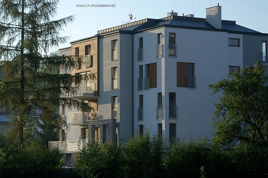 Osiedle Parkowe. Fot. KPB-Development (Marcin Modzelewski) Osiedle Parkowe – apartamenty w stylu domku jednorodzinnego