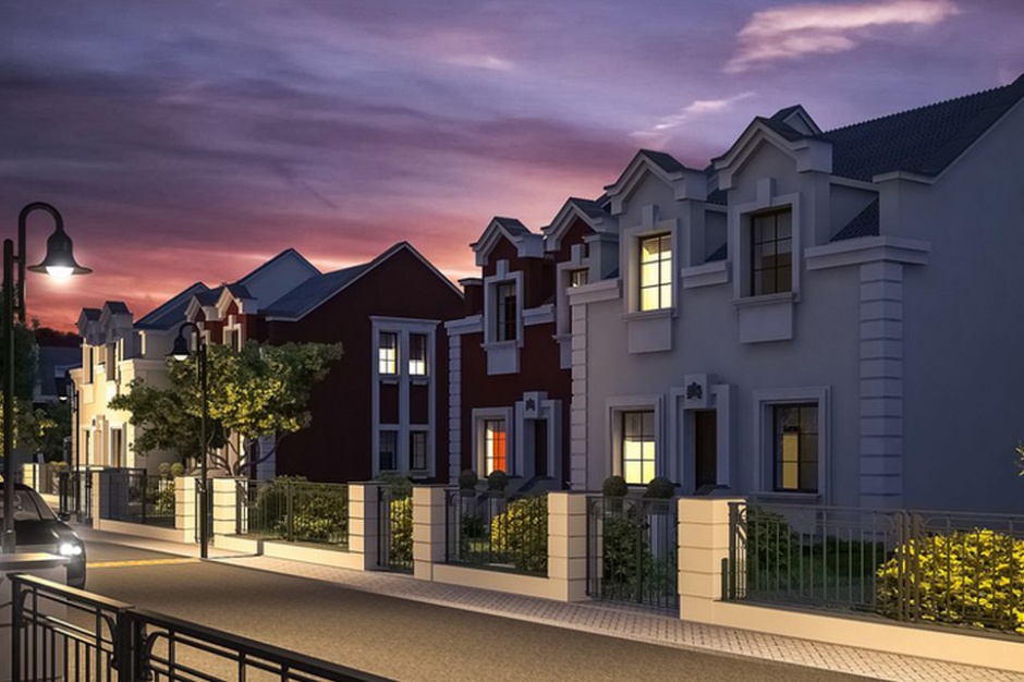 Osiedle Herbowe. Fot. Qubika Development Bliźniaki w stylu angielskim pod Poznaniem