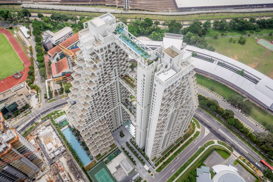 Sky Habitat. Fot. CapitaLand Singapore Limited Sky Habitat: Podniebne miasto apartamentów