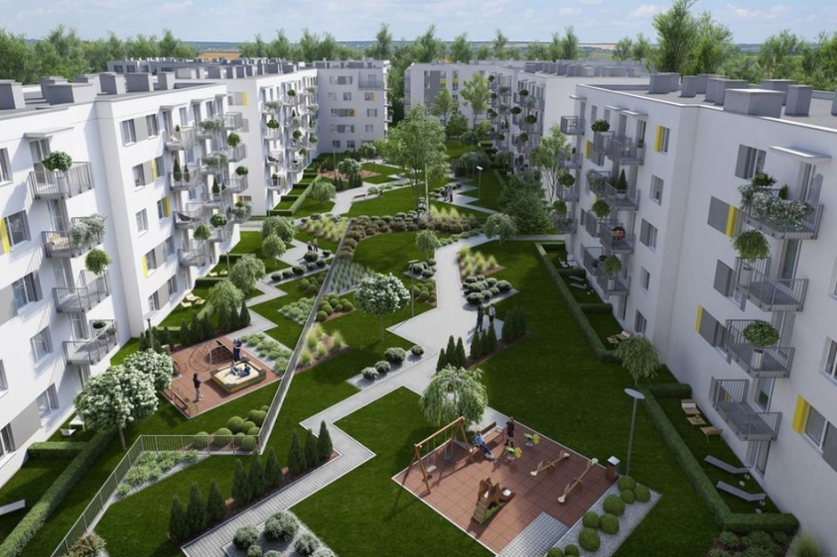Nowy Raków. Fot. Radius Projekt Nowy Raków z kolejnym budynkiem w sprzedaży