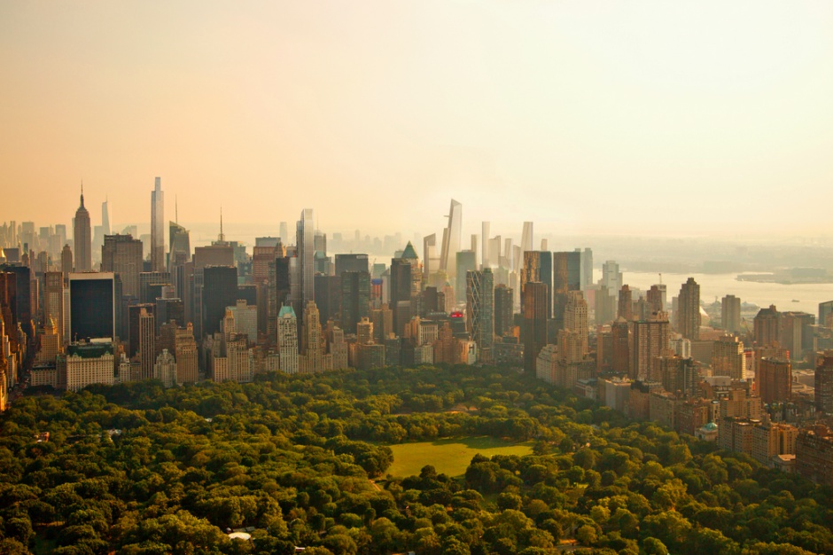 Hudson Yards Viewed widok z Central Parku Hudson Yards Redevelopment Project (mat.pras.) Hudson Yards - tak powstaje największa inwestycja w Nowym Jorku