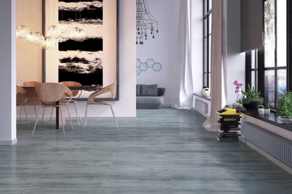 Salon, Floorwood Opoczno Płytka jak drewno. Nowoczesne inspiracje w salonie i łazience