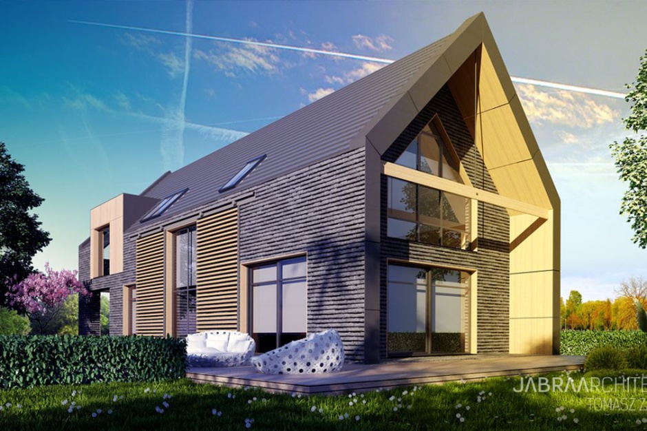 Dom „stodoła w miejskim stylu”. Projekt: JABRAARCHITECTS. Fot. www.jabraa.pl Stodoła w miejskim stylu