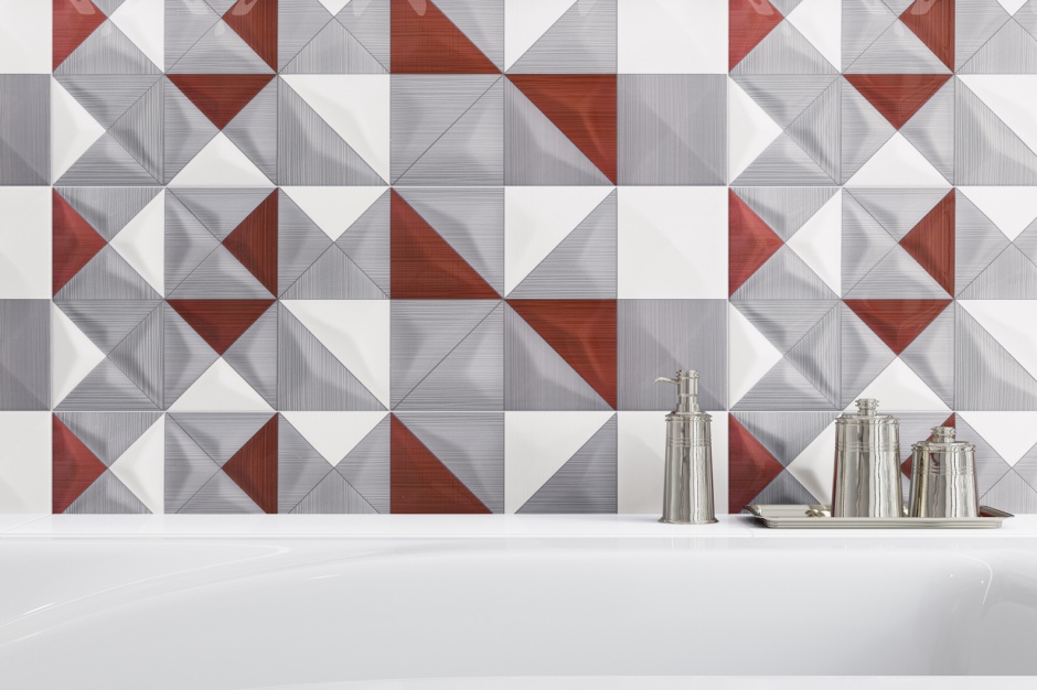 Delicate lines, Opoczno (mat.pras) Geometria sprawdza się w łazience