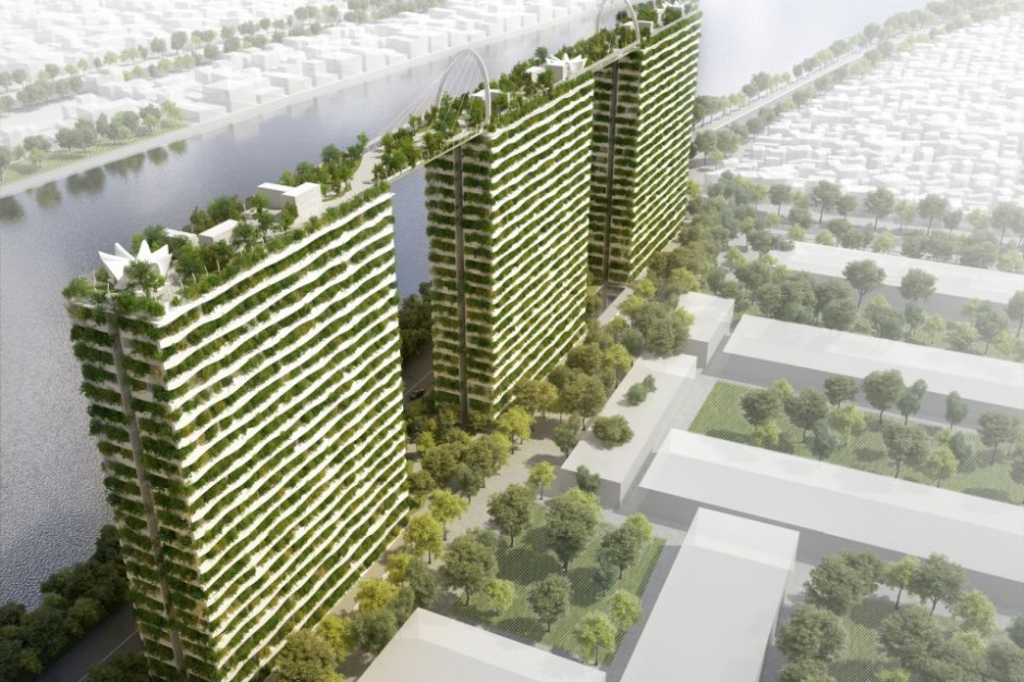 Diamond Lotus. Fot. Vo Trong Nghia Architects Diamond Lotus: Ekologiczne apartamenty w Ho Chi Minh City