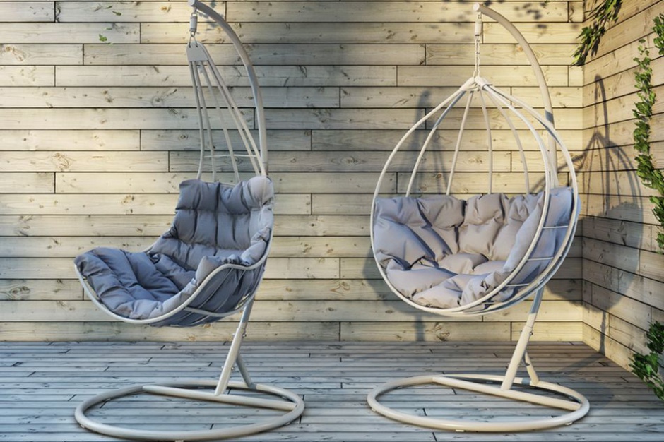 Fot. www.houseandmore.pl Huśtawki ogrodowe idealne do bujania w obłokach