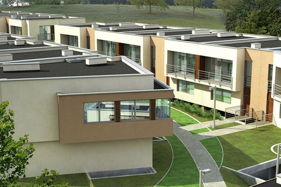 Osiedle Ludwinów. Fot. APM Development Osiedle Ludwinów wyróżnia się prostą bryłą budynków