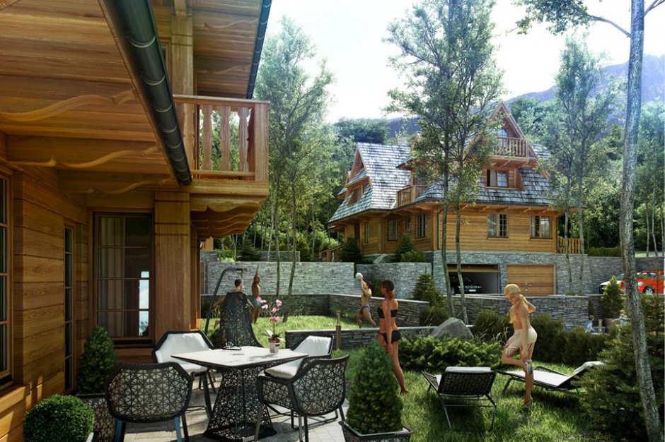 Lipki Park. Fot. Sun & Snow Resorsts Lipki Park Zakopane/Facebook Lipki Park. Apartamenty z widokiem na Giewont
