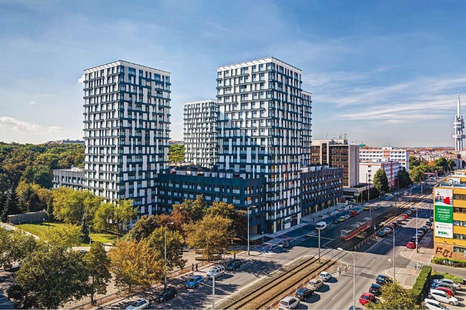 Residence Garden Towers. Fot. Metrostav Największa inwestycja mieszkaniowa w Czechach gotowa