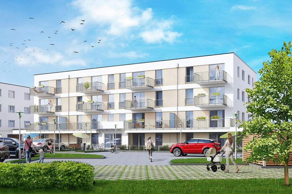 Osiedle Słoneczne. Fot. Agrobex Na Osiedlu Słonecznym rośnie pierwszy budynek