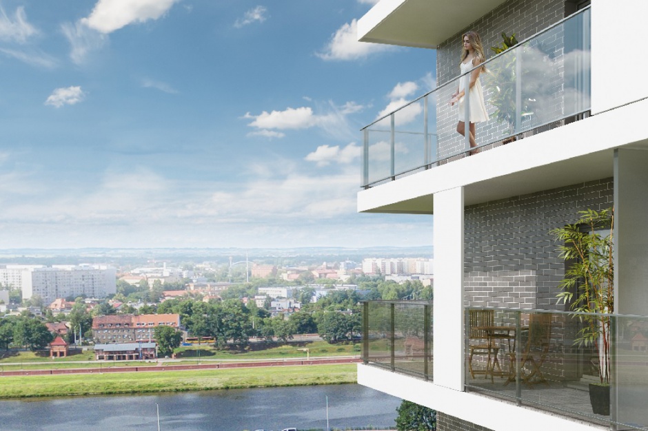Wybrzeże Reymonta, inwestycja firmy Rafin Developer we Wrocławiu Apartamenty Wybrzeże Reymonta z widokiem na Wrocław
