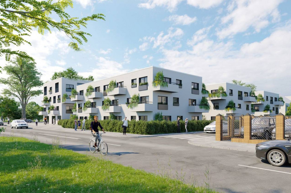 Projekt Trójpole. Fot. trojpole.masterm.pl Trójpole: apartamenty z ogrodem na dachu