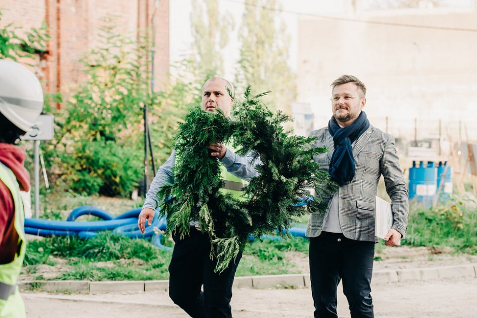 Fot. mat. pras. Wiecha na inwestycji Art Modern. Zakończenie kolejnego etapu prac