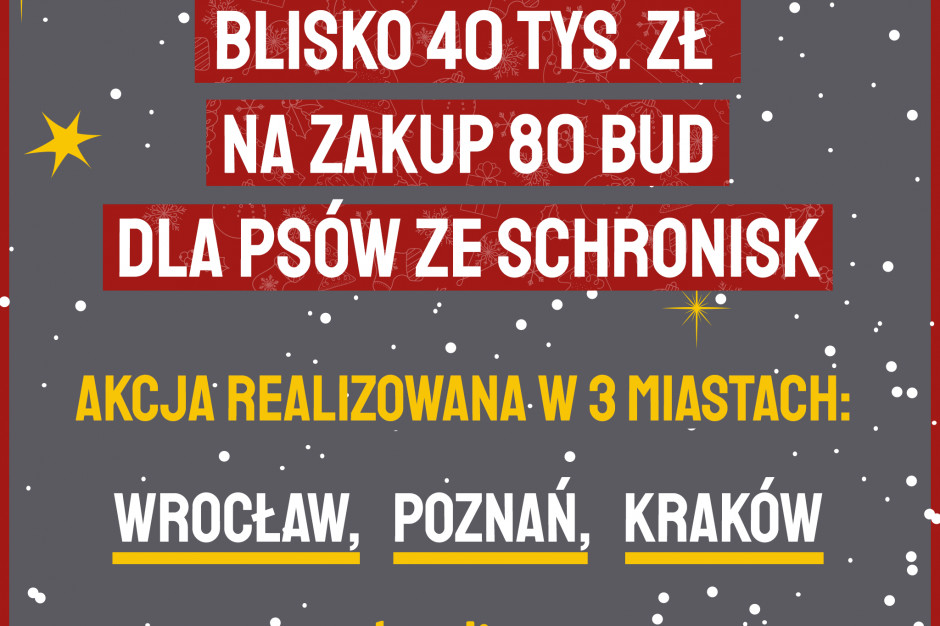Budy na Święta, fot. mat. prasowe Tyle bud dla psów, ile sprzedanych mieszkań. Budimex podsumował świąteczną akcję