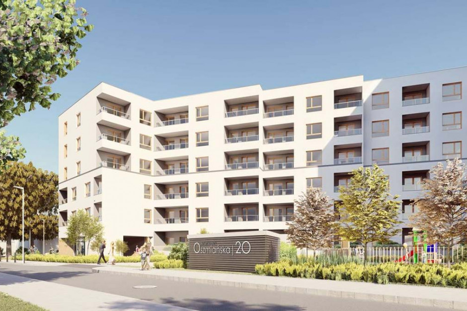 Budynek A. Fot. mat. pras. Stołeczny Targówek zyska dwa nowoczesne budynki mieszkalne. Apartamenty Oszmiańska pną się w górę