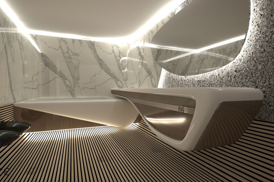 Fot. mat. pras. Futurystyczny apartament w Złotej 44