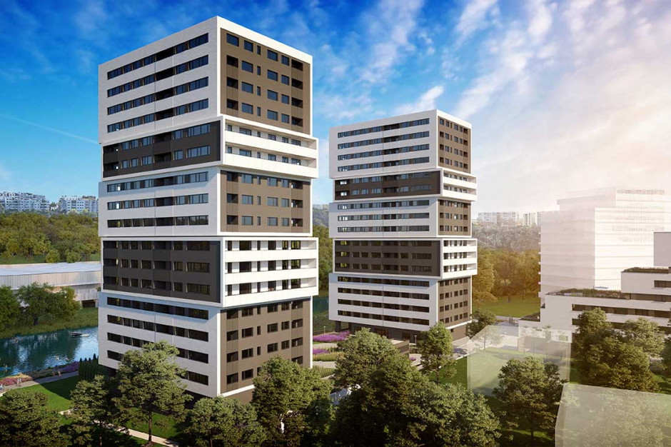 Fot. mat. pras. Nowe apartamentowce nad Brdą w Bydgoszczy