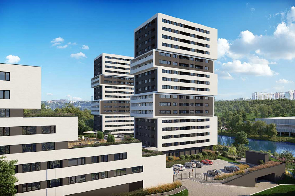 Fot. mat. pras. Nowe apartamentowce nad Brdą w Bydgoszczy