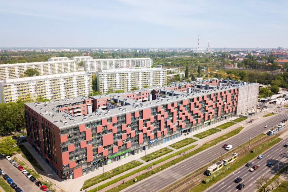Pixel House. Fot. mat. pras. Elewacja ostatniego etapu Pixel House odsłonięta