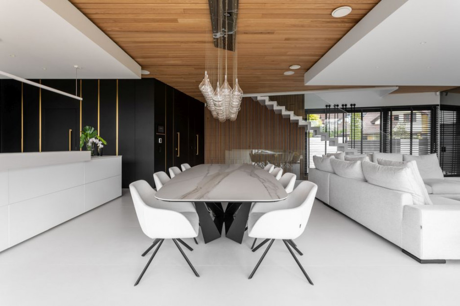 Proj. Joanna Ochota Archimental Concept JOana. Fot. Mateusz Kowalik Niebanalna elegancja, czyli efektowne wnętrza domu w Sosnowcu