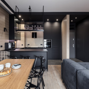 Pencil black - nowoczesny apartament w wielkomiejskim stylu