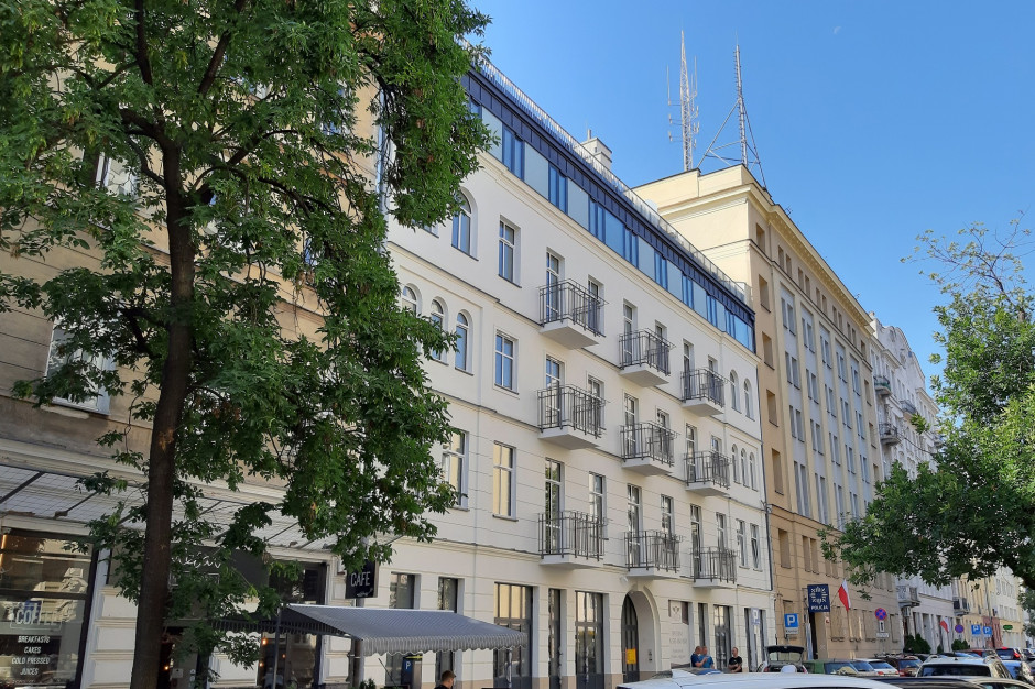 Projekt Wilcza 19. Fot. mat. pras. Wilcza 19 w Warszawie z pozwoleniem na użytkowanie