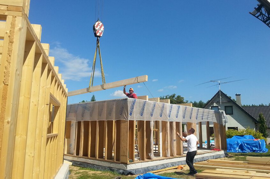 Fot. mat. pras. Drewniana konstrukcja krokiem do solidnego domu