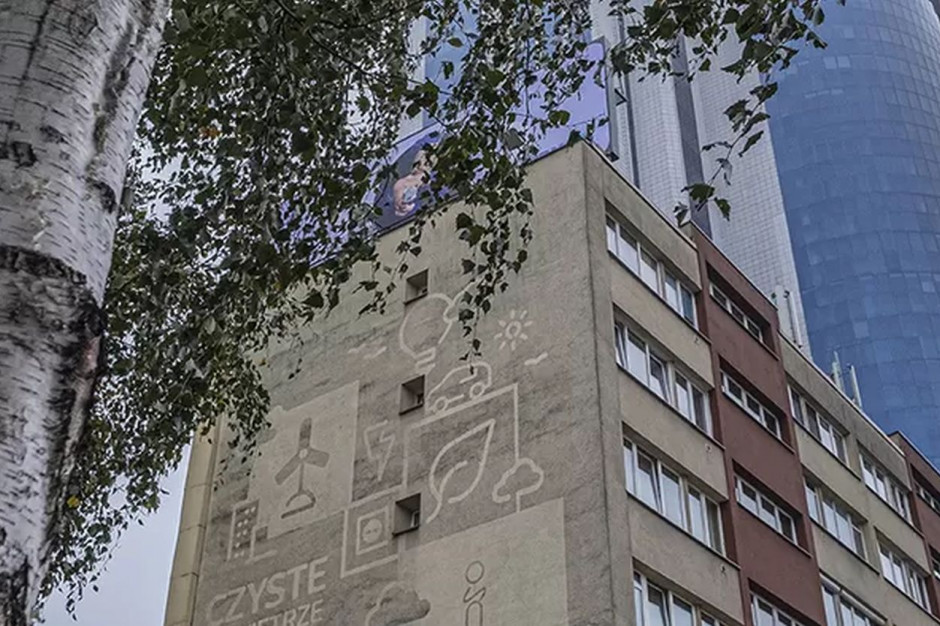 Fot. mat. pras. Clean Art - wodne murale ozdobią warszawskie budynki