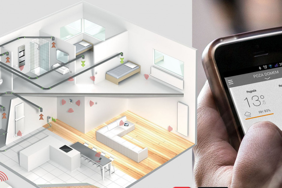 Fot. mat. pras. Smart home, a sterowanie wentylacją mechaniczną