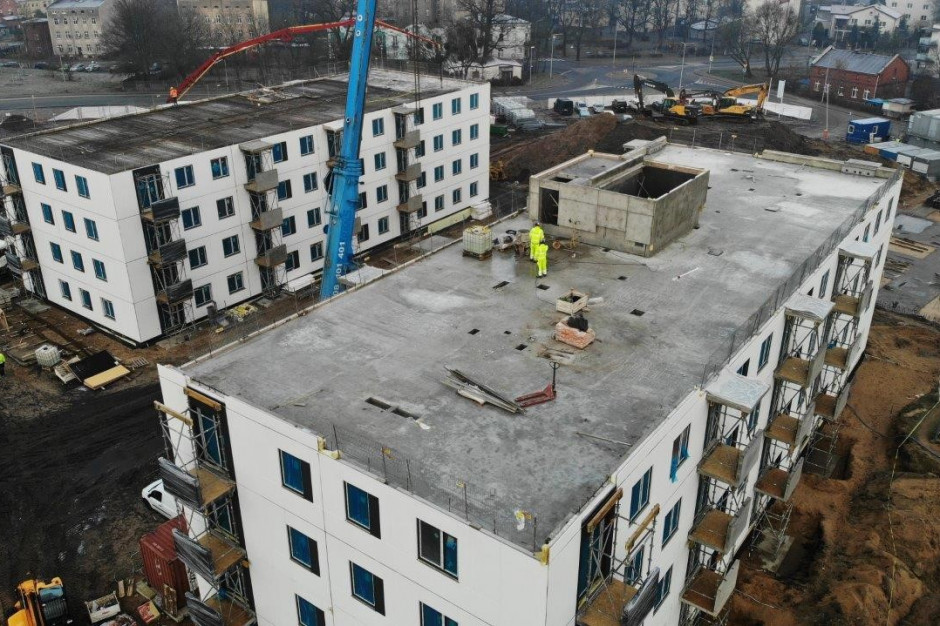 Fot. mat. prasowe Prefabrykowane budynki Mieszkania Plus w Toruniu gotowe w 40 dni