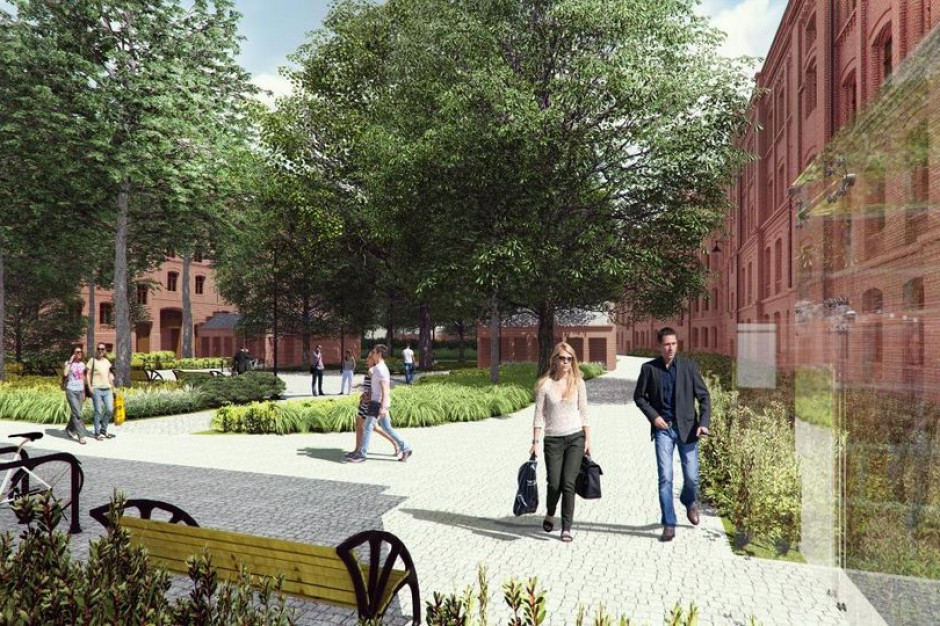 Wizualizacja ul. Ogrodowej, fot. UM Łódź W Łodzi powstanie gigantyczny projekt mixed-use przy Manufakturze. W planach m.in. mieszkania