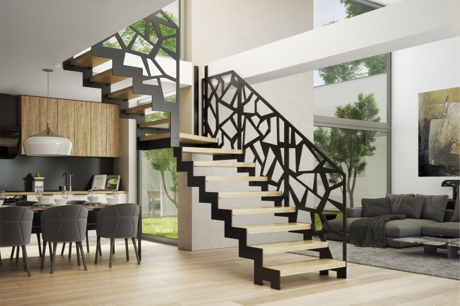 Fot. mat. pras. Ażurowe ściany zamiast balustrad - jak wyglądają we wnętrzu?