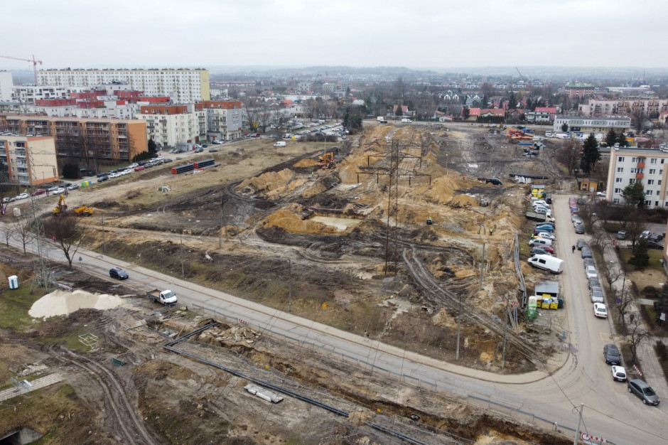 Realizacja inwestycji mającej przyspieszyć komunikację z Krakowską Górką Narodową przebiega zgodnie z planem. Fot. mat. pras. Szybki tramwaj na Górkę Narodową w Krakowie - na jakim etapie są prace?